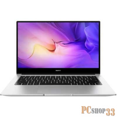 Ноутбук Huawei MateBook D 14 NbDE-WFH9 Core i5 1155G7 16Gb SSD512Gb Intel Iris Xe graphics 14 IPS FHD (1920x1080) Windows 11 Home silver WiFi BT Cam 7330mAh (53013QDV)