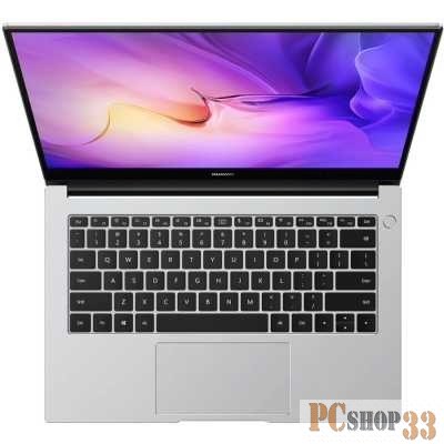 Ноутбук Huawei MateBook D 14 NbDE-WFH9 Core i5 1155G7 16Gb SSD512Gb Intel Iris Xe graphics 14 IPS FHD (1920x1080) Windows 11 Home silver WiFi BT Cam 7330mAh (53013QDV)