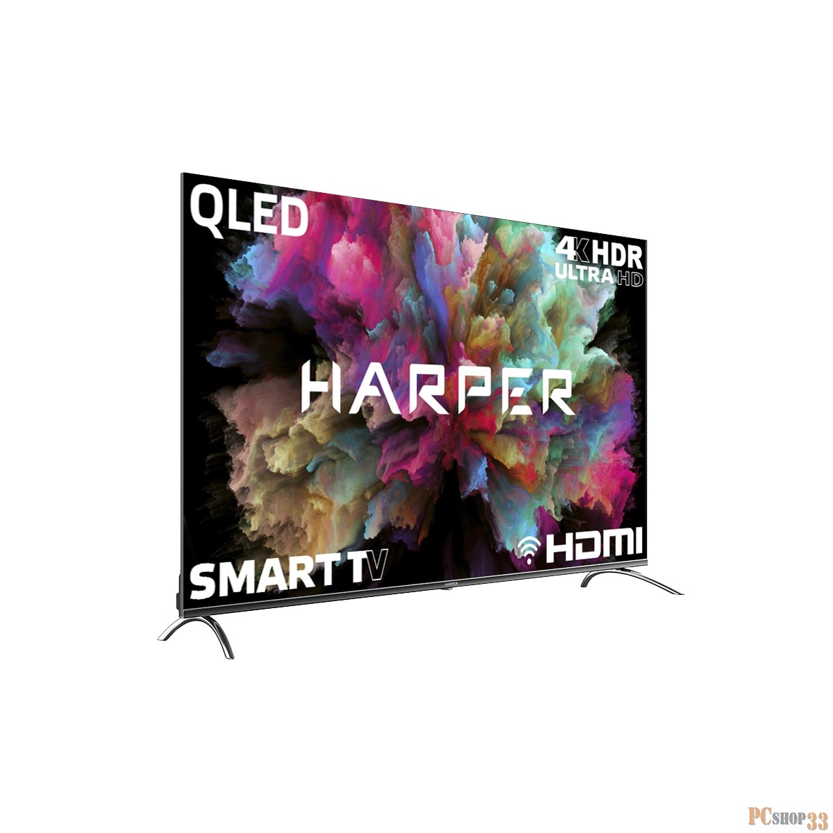 Телевизор HARPER 65Q850TS NEW QLED METAL FRAME Ultra Slim AOSP 11 1,5Gb + RAM, 8Gb ROM with Bluetooth RC