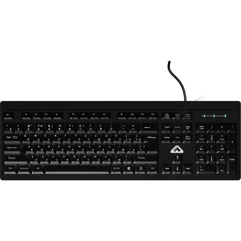 Клавиатура БЕШТАУ проводная КЛ104РУ 104 клавиши, USB, 1,8м, Цвет русской/латинской раскладки (Белый/Белый) МИНПРОМТОРГ (МПТ)