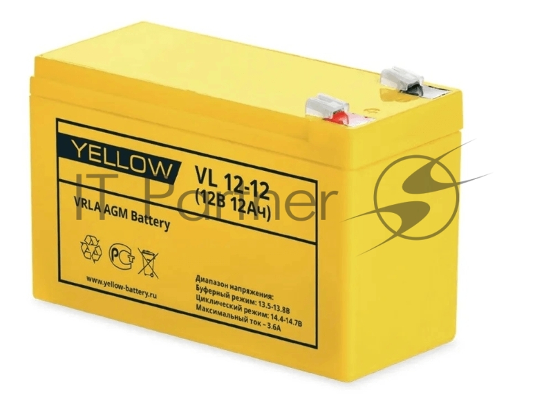 Батарея АКБ YELLOW BATTERY VL 12-12