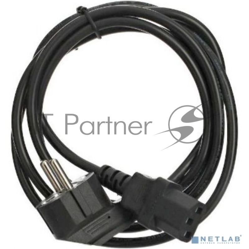 Кабель комп - розетка 220V EU (угловой) 3GX1,5mm2, 1,8m, медь, Telecom