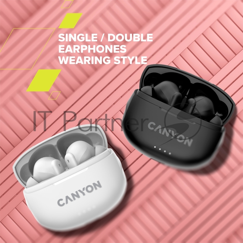 Беспроводные вкладыши наушники CANYON TWS-8, Bluetooth headset, with microphone