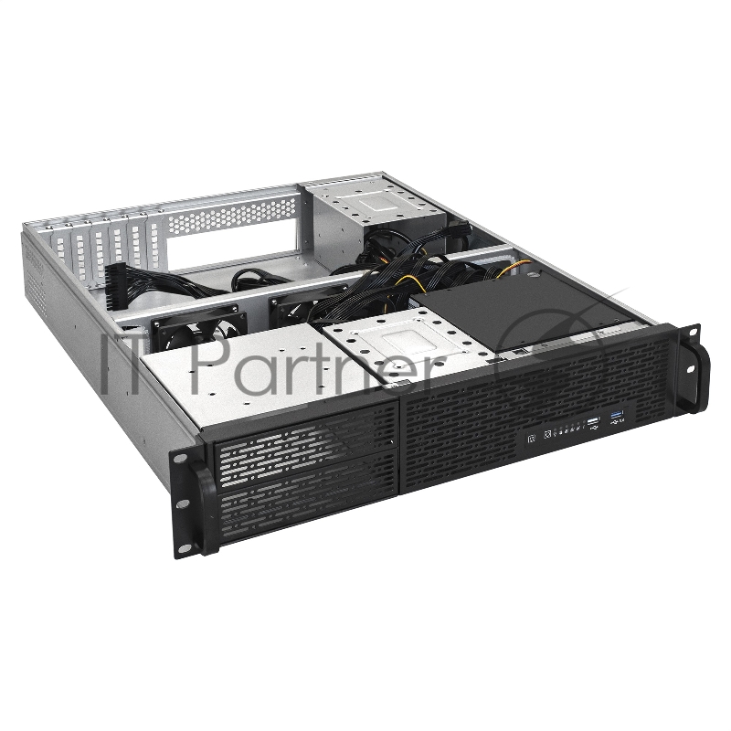 Серверный корпус ExeGate Pro EX293340RUS 2U550-06/2U2088 <RM 19, высота 2U, глубина 550, БП 1200ADS, USB>