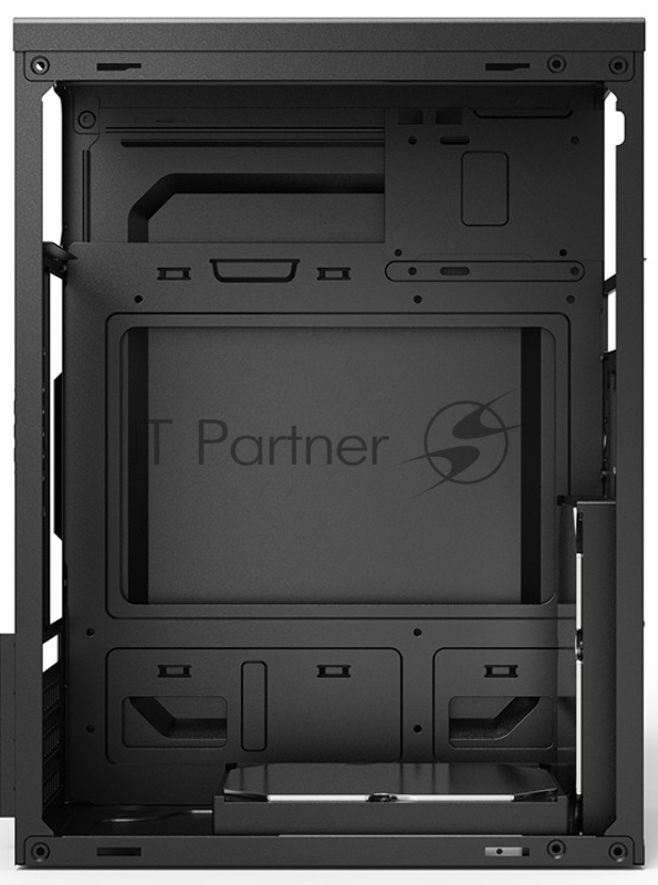 Корпус CBR PCC-MATX-MX10-400W2 Корпус mATX Minitower MX10, c БП PSU-ATX400-08EC (400W/80mm), 2*USB 2.0, HD Audio+Mic, Black