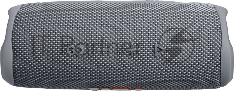 Портативная акустика JBL Flip 6 серый, Bluetooth 5.1, время воспроизведения музыки 12 ч, емкость аккумулятора 4800 mAh, время заряда аккумулятора 2,5 ч, цвет серый