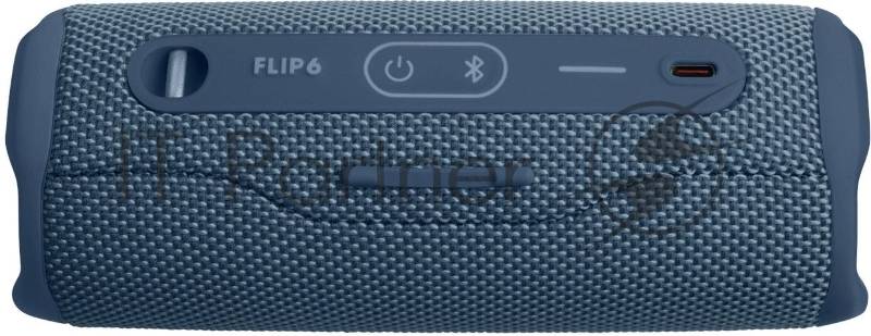 Портативная акустика JBL Flip 6 синий, Bluetooth 5.1, время воспроизведения 12 ч, емкость аккумулятора 4800 mAh, время заряда 2,5 ч, цвет синий