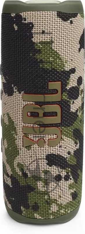 Портативная акустика JBL Flip 6 камуфляж, Bluetooth 5.1, время воспроизведения музыки 12 ч, емкость аккумулятора 4800 mAh, время заряда 2,5 ч