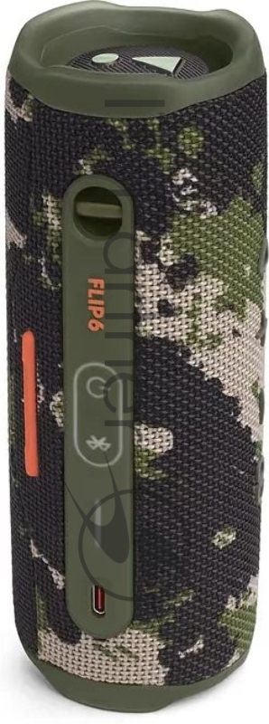 Портативная акустика JBL Flip 6 камуфляж, Bluetooth 5.1, время воспроизведения музыки 12 ч, емкость аккумулятора 4800 mAh, время заряда 2,5 ч