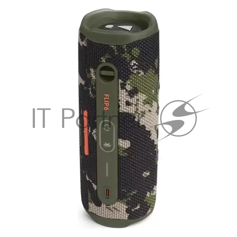 Портативная акустика JBL Flip 6 камуфляж, Bluetooth 5.1, время воспроизведения музыки 12 ч, емкость аккумулятора 4800 mAh, время заряда 2,5 ч