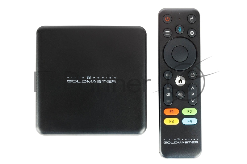 Приставка SMART TV GOLDMASTER I-910 2/16Gb, android TV, пульт IR+BT Voice, WiFi 5