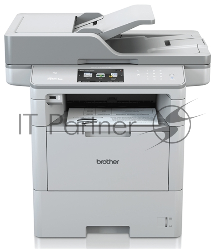 МФУ лазерное Brother MFC-L6950DW (P/C/S/F, A4, 1Гб, 50стр/мин, Duplex, SPDF80, GigaLAN, WiFi, лоток 520л, USB, старт.тонер 12000 стр.)