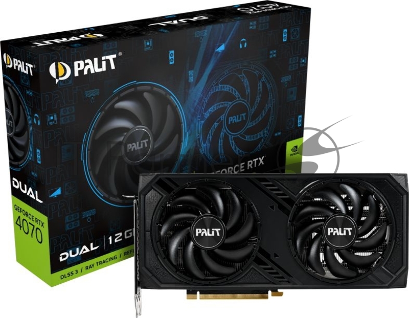 Видеокарта PCIE16 RTX4070 12GB PA-RTX4070 DUAL 12GB PALIT