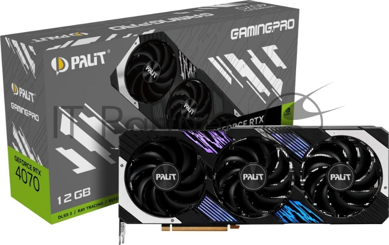 Видеокарта PCIE16 RTX4070 12GB RTX4070 GAMINGPRO 12GB PALIT
