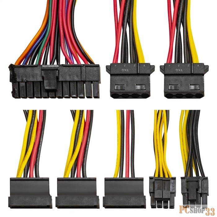 Блок питания 250W ExeGate F250AS (Flex ATX, for ITX case, APFC, КПД 80% (80 PLUS), 4cm fan, 24pin, (4+4)pin, PCI-E, 3xSATA, 2xIDE)