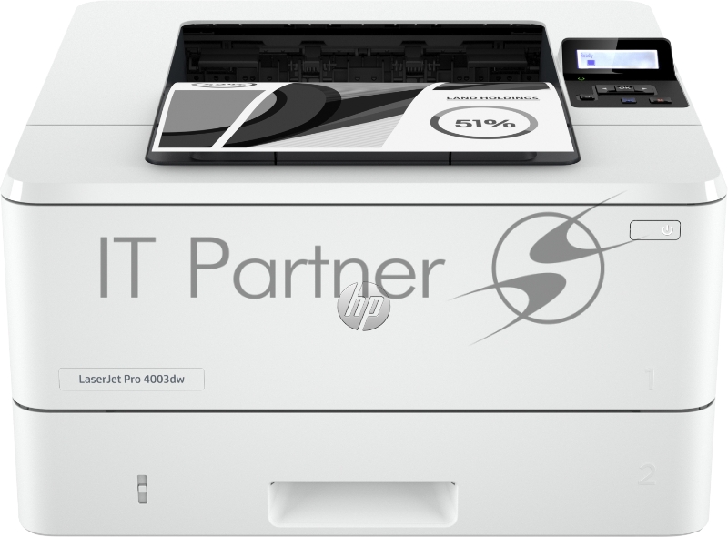 Принтер HP LaserJet Pro M4003dw (A4), 40 ppm, 256MB, 1.2 MHz, tray 100+250 pages, USB+Ethernet+Wi-Fii, Print Duplex, Duty - 80K pages