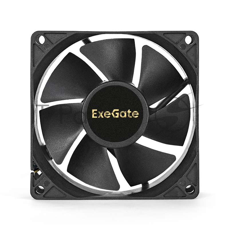 Вентилятор ExeGate EX08025S2P, 80x80x25 мм, Sleeve bearing (подшипник скольжения), 2pin (разъем 2.54 для блоков питания ATX), 2200RPM, 27dBA