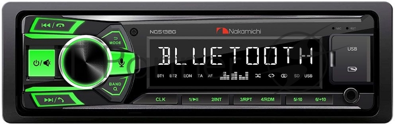 Автомагнитола Nakamichi NQ513BG 1DIN 4x50Вт