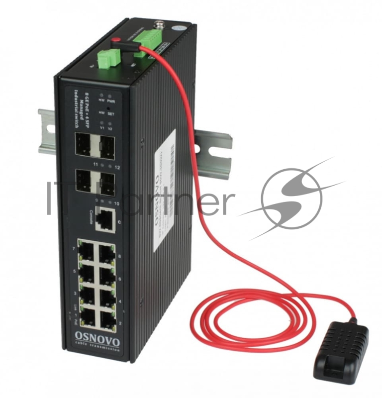 Коммутатор Osnovo SW-80804/ILS SW-80804/ILS(PORT 90W,300W) управляемый