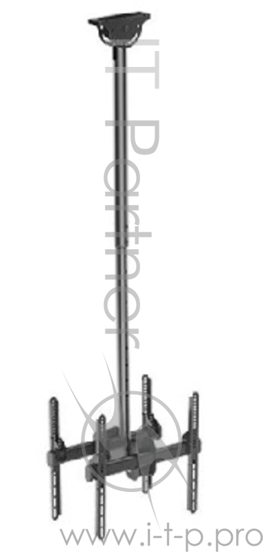Кронштейн для телевизора Arm Media LCD-1750 черный 26-65 макс.90кг потолочный поворот и наклон