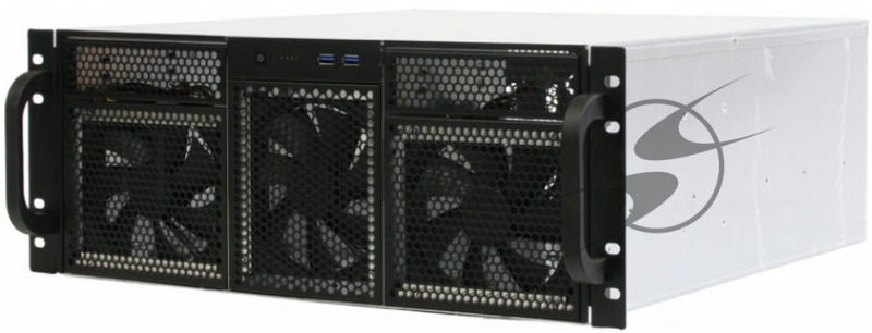Корпус Procase RE411-D2H15-FE-65 4U server case,2x5.25+15HDD,черный,без блока питания,глубина 650мм,MB EATX 12x13,панель вентиляторов 3х120