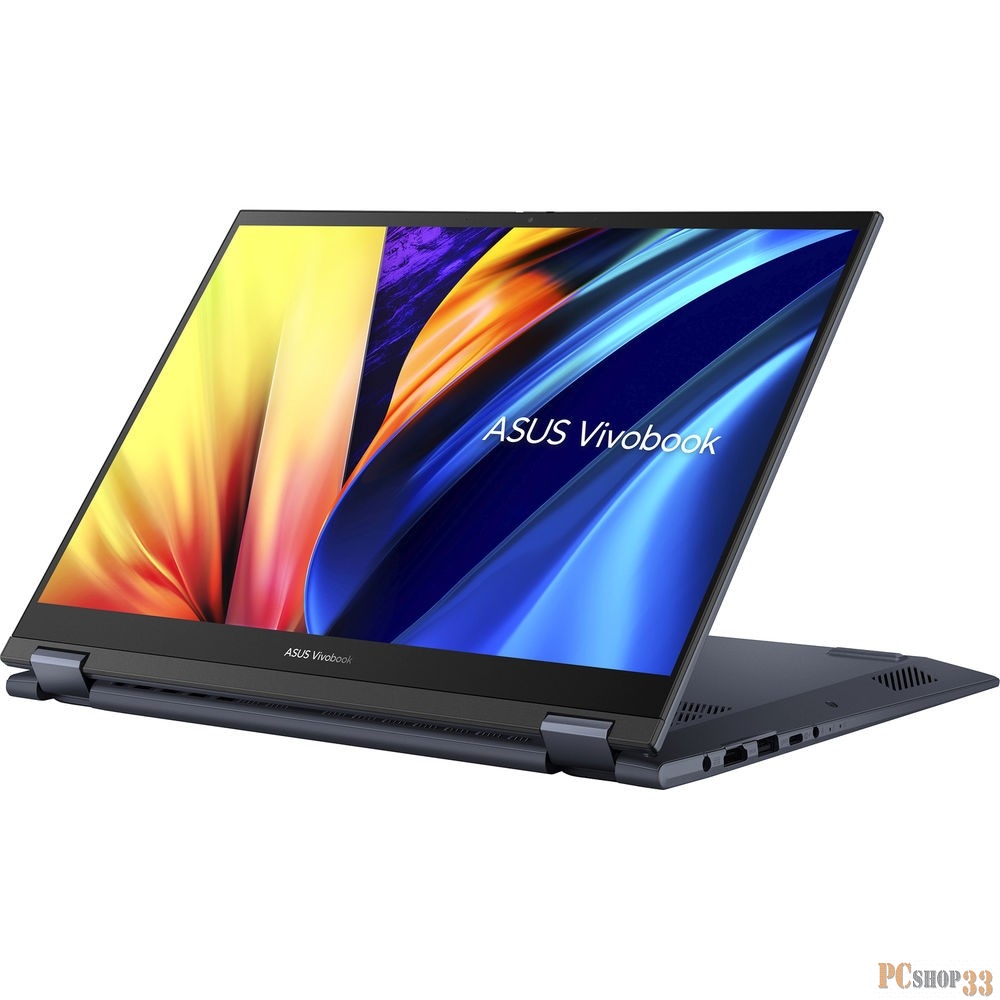 Ноутбук ASUS TN3402QA-LZ177 flip Touch +Stylus 14(1920x1200 IPS)/Touch/AMD Ryzen 5 5600H(3.3Ghz)/8192Mb/512PCISSD Radeon/Cam/BT/WiFi/50WHr/1.5kg Blue/DOS + Support NumberPad