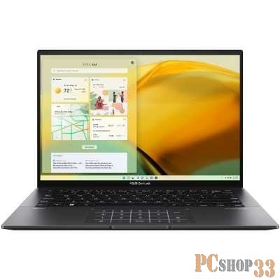 Ноутбук ASUS UM5401QA-L7256 +Sleeve 14(2880x1800 OLED 16:10)/AMD Ryzen 7 5800H(3.2Ghz)/16384Mb/1024PCIS Radeon/Cam/BT/WiFi/63WHr/war 1y/1.4kg/Jade Black/DOS + Support NumberPad +Sleeve +Stylus +cable USB-A--RJ45