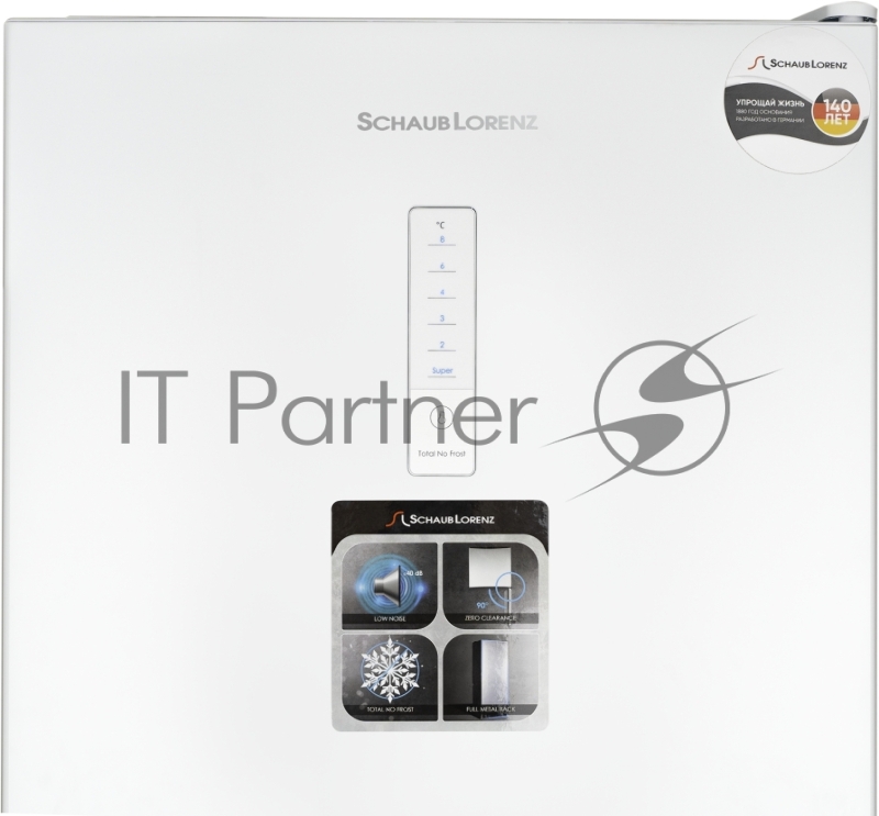 Холодильник Schaub Lorenz SLU C188D0 W 1880х595х630 мм, А+, T/ST/N, NO FROST, 310 л., белый цвет