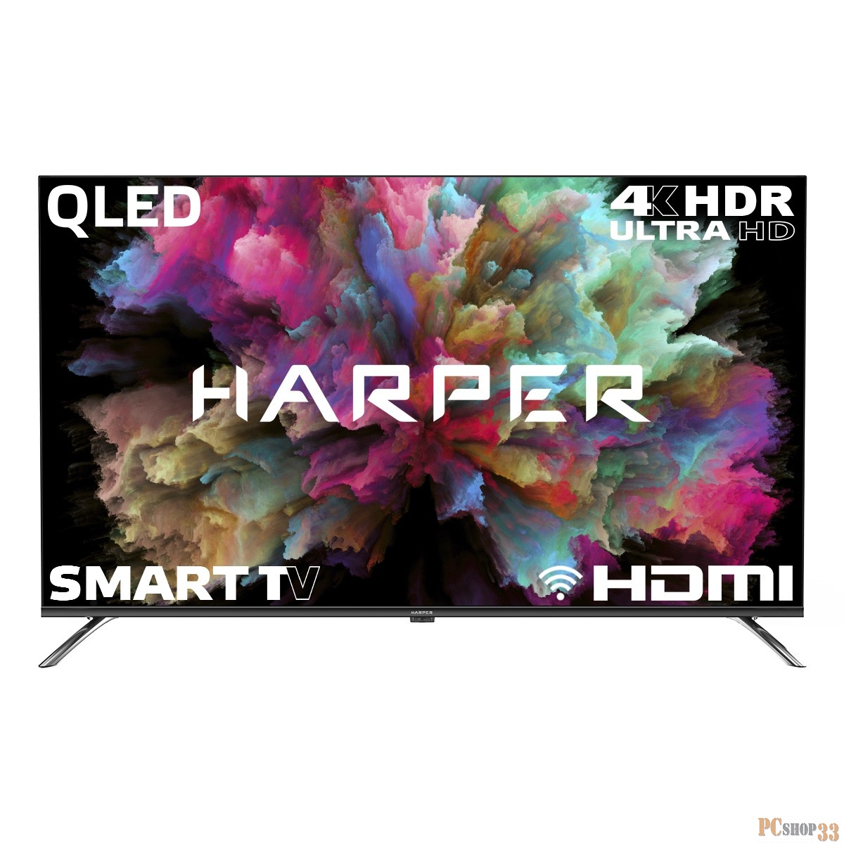 Телевизор HARPER 50Q850TS (50, 4K UHD, Smart TV, Wi-Fi, черный)