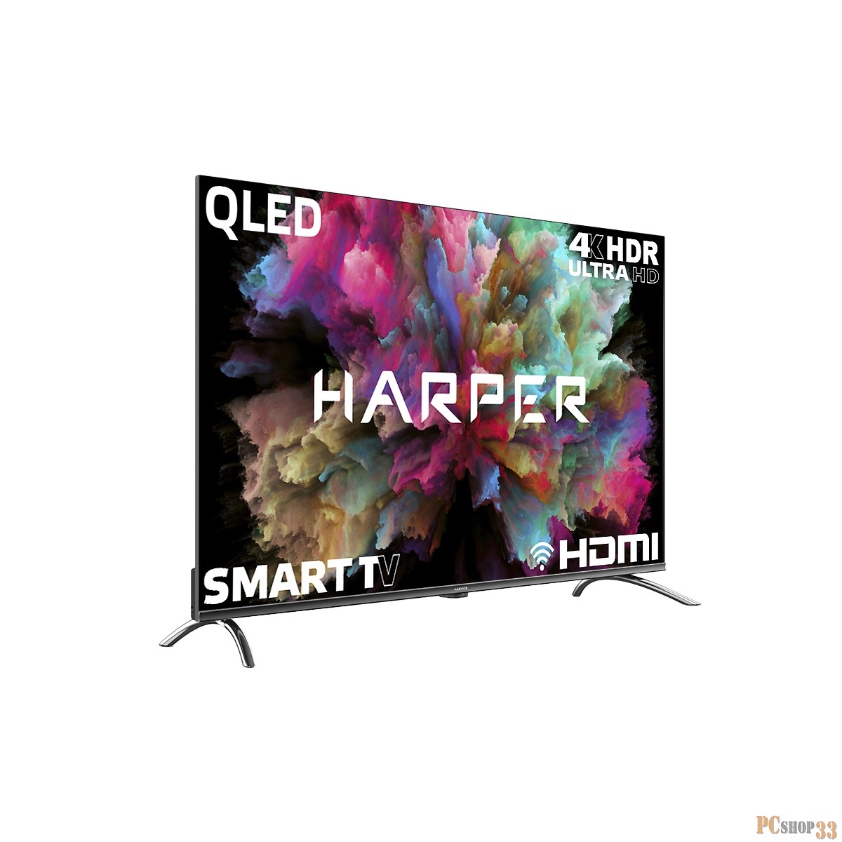 Телевизор HARPER 50Q850TS (50, 4K UHD, Smart TV, Wi-Fi, черный)