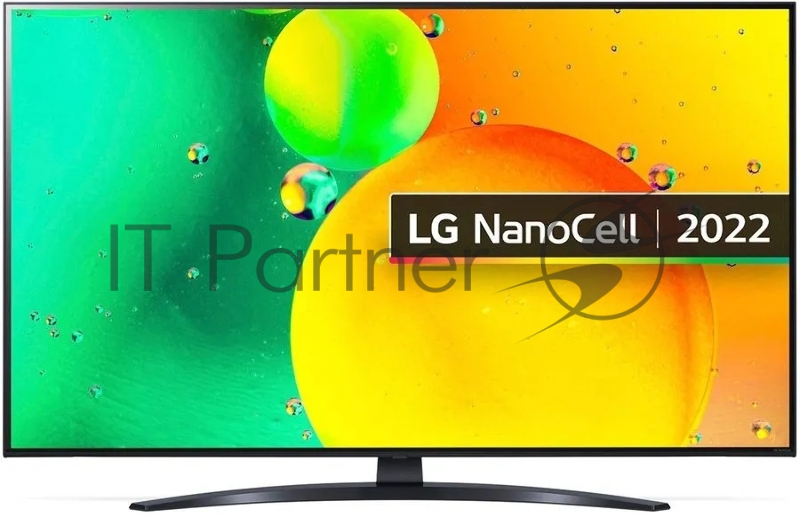 Телевизор LG 50 50NANO766QA NanoCell синяя сажа {4K Ultra HD 60Hz DVB-T DVB-T2 DVB-C DVB-S DVB-S2 USB WiFi Smart TV (RUS)}
