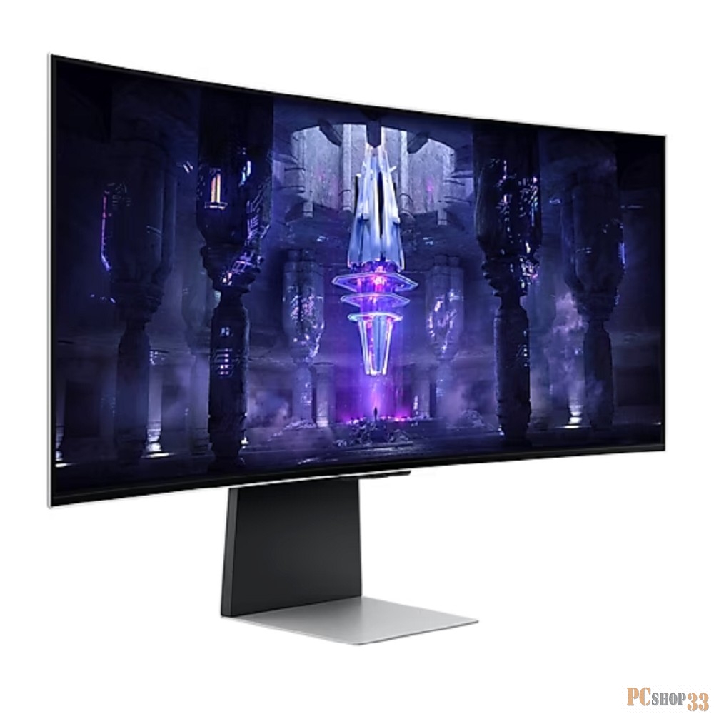 Монитор Samsung 34 Odyssey G3 S34BG850SI серебристый IPS LED 1ms 21:9 M/M полуматовая HAS Piv 1000:1 250cd 178гр/178гр 3440x1440 UHD USB 5.3кг