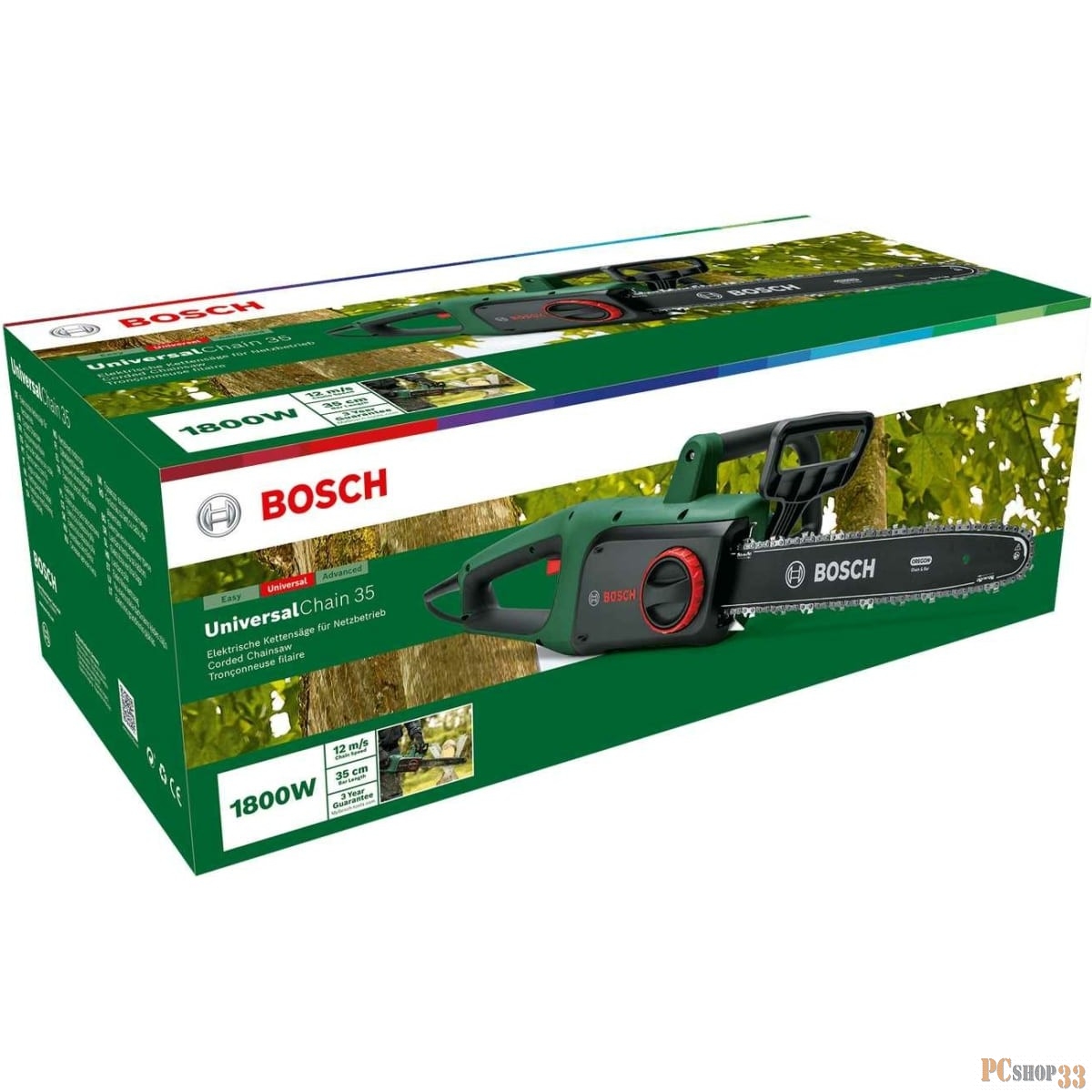 Электрическая цепная пила Bosch UniversalChain 35 1800Вт дл.шины:14 (35cm) (06008B8303)
