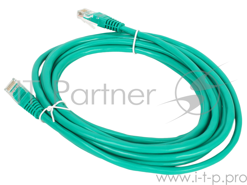 Патчкорд литой Aopen/Qust UTP кат.5е 3м зеленый (ANP511_3M_G)