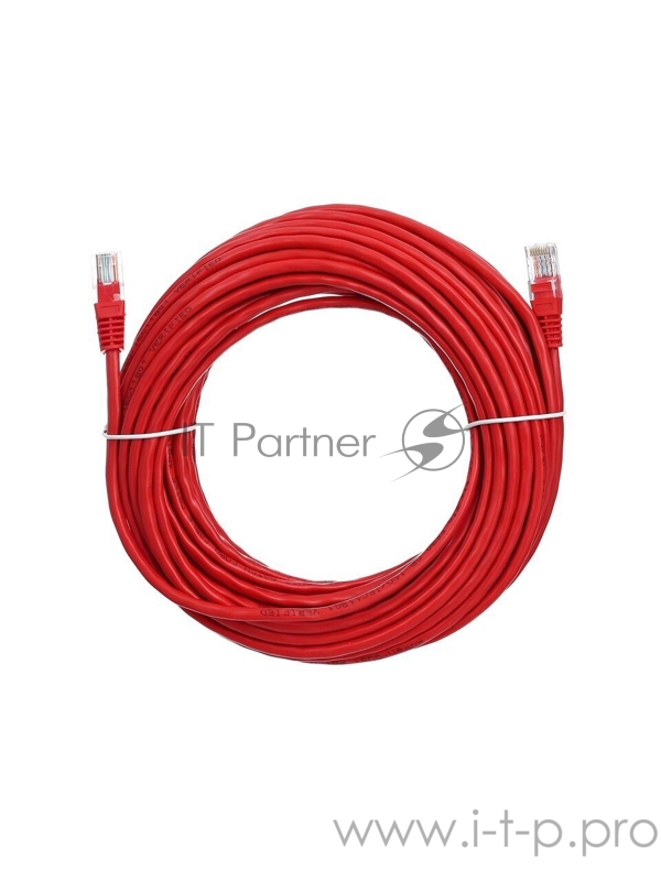 Патчкорд литой Aopen/Qust UTP кат.5е 15м красный (ANP511_15M_R)