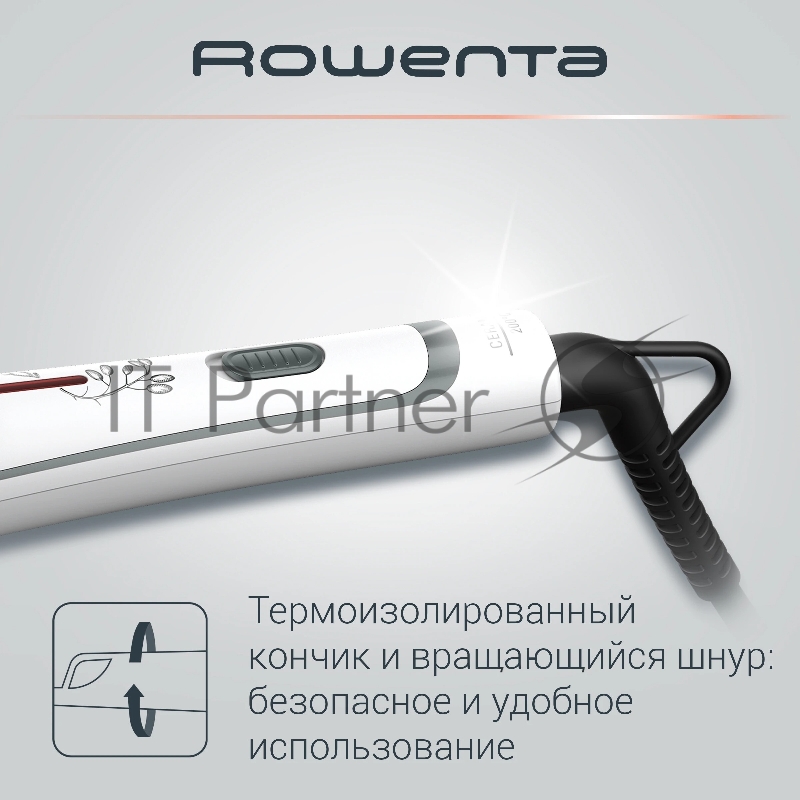 Щипцы для завивки ROWENTA CF3228F0, белые