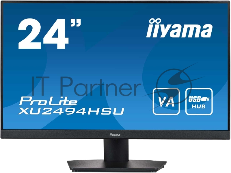 Монитор LCD 24 ETE VA-panel, 1920x1080, 4ms, 250cd/m, Speakers, HDMI, DisplayPort, Speakers, USB-HUB 2x 3.0 (23,8 VIS)