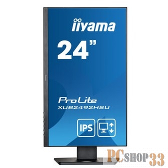 Монитор LCD 24 ETE IPS-panel, 1920x1080, 15cm Height Adj. Stand, Pivot, 250cd/m, Speakers, VGA, HDMI, DisplayPort, 4ms, USB-HUB (23,8 VIS)