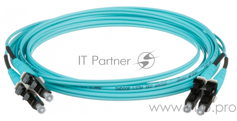 Кабель Патч-корд Panduit FX2ELLNLNSNM003 2x50/125 OM3 LC дуплекс-LC дуплекс 3м LSZH аквамарин