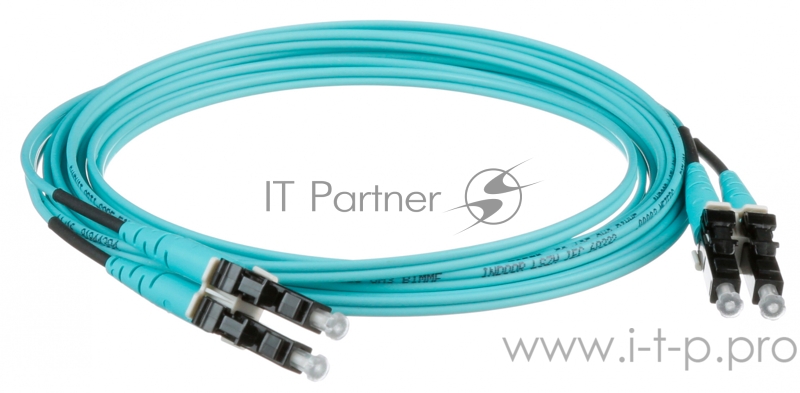 Кабель Патч-корд Panduit FX2ELLNLNSNM003 2x50/125 OM3 LC дуплекс-LC дуплекс 3м LSZH аквамарин
