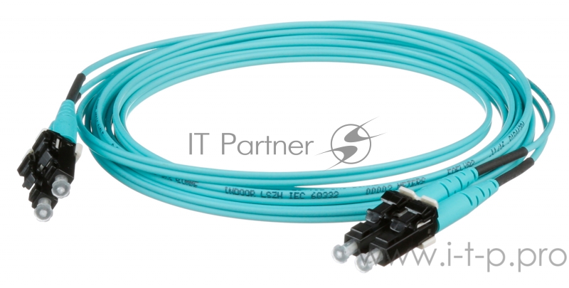 Кабель Патч-корд Panduit FX2ELLNLNSNM003 2x50/125 OM3 LC дуплекс-LC дуплекс 3м LSZH аквамарин