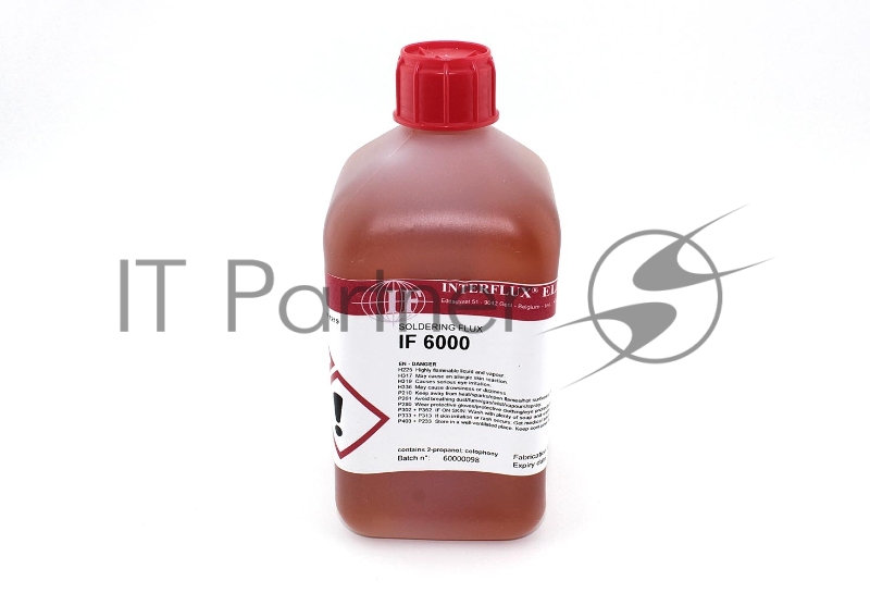 Флюс Interflux IF-6000 жидкий, безотмывочный, 0,5 л.