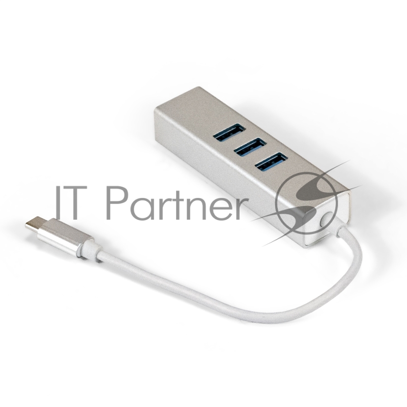 Кабель-адаптер ExeGate EXE-77C-45 (USB3.0 Type C --> 3xUSB3.0 + 1xRJ45 UTP 1000Mbps RLT8153)