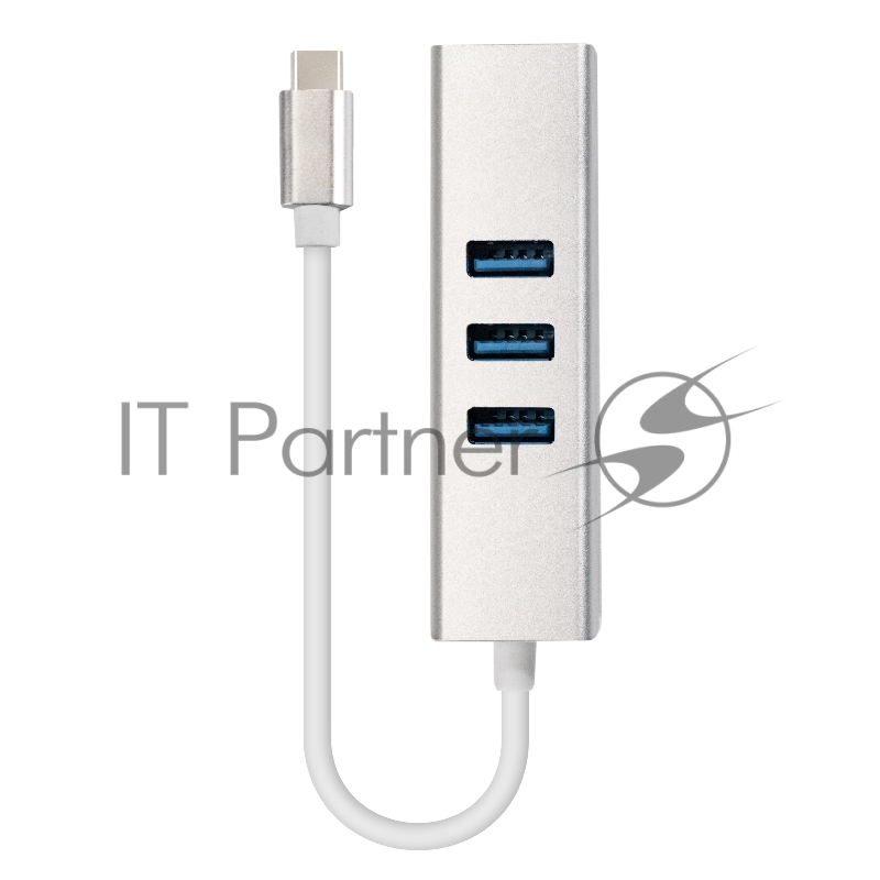 Кабель-адаптер ExeGate EXE-77C-45 (USB3.0 Type C --> 3xUSB3.0 + 1xRJ45 UTP 1000Mbps RLT8153)