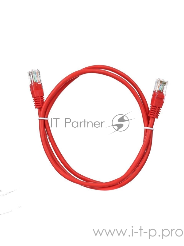 Патч-корд литой Aopen UTP кат.5е 1м красный (ANP511_1M_R)