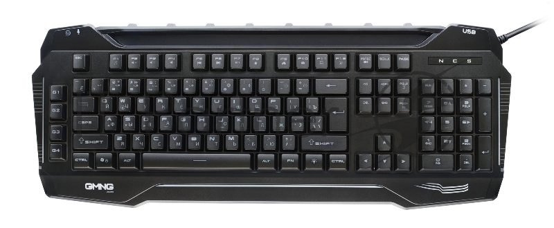 Клавиатура Оклик GMNG 975GK черный USB Multimedia for gamer LED (1677429)