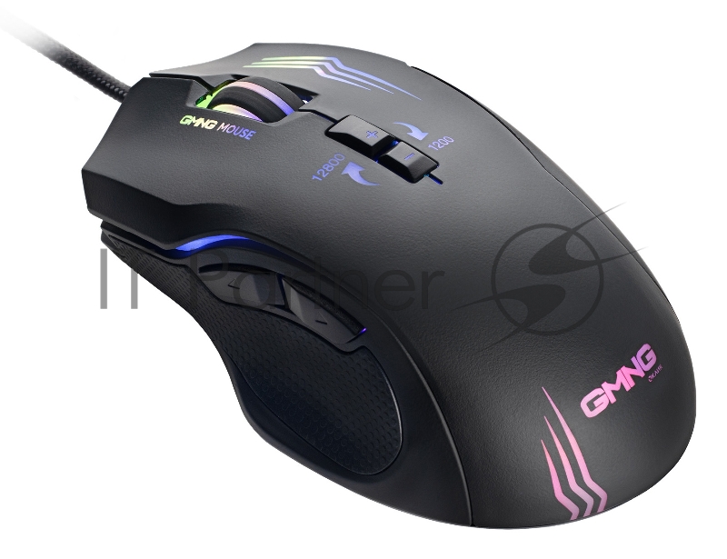 Мышь Оклик GMNG 930GM черный оптическая (12800dpi) USB (7but)