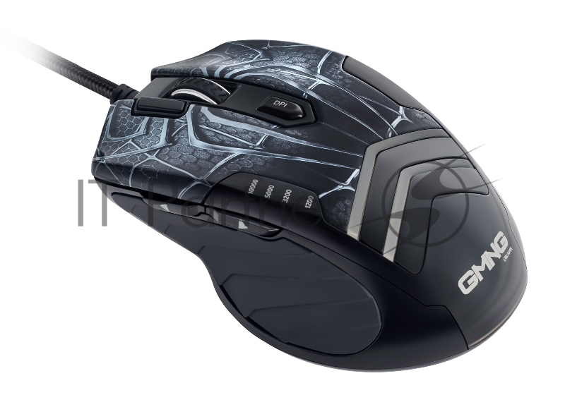 Мышь Оклик GMNG XM007 черный/красный оптическая (10000dpi) USB (7but)