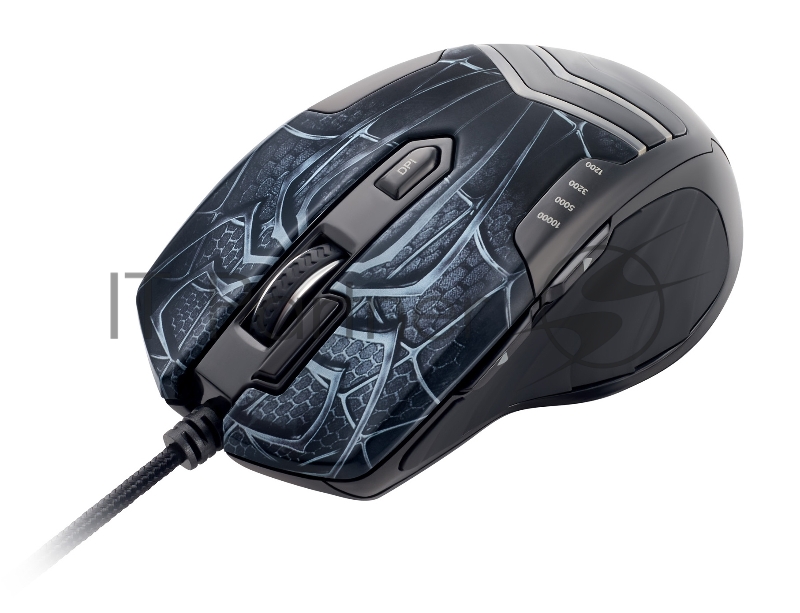 Мышь Оклик GMNG XM007 черный/красный оптическая (10000dpi) USB (7but)