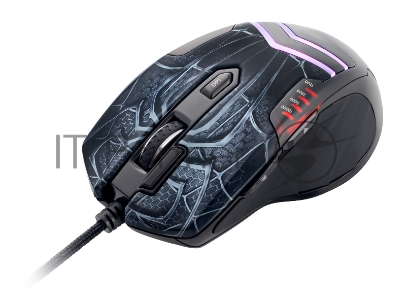 Мышь Оклик GMNG XM007 черный/красный оптическая (10000dpi) USB (7but)